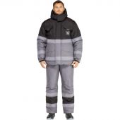 Костюм рабочий зимний мужской з50-КПК СОП сер/черн р.44-46/170-176 Костюм рабочий зимний мужской з50-КПК СОП сер/черн р.44-46/170-176