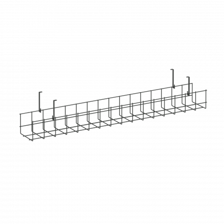Кабель-канал сетчатый узкий KK-S-80U Антрацит металл 805*131*154