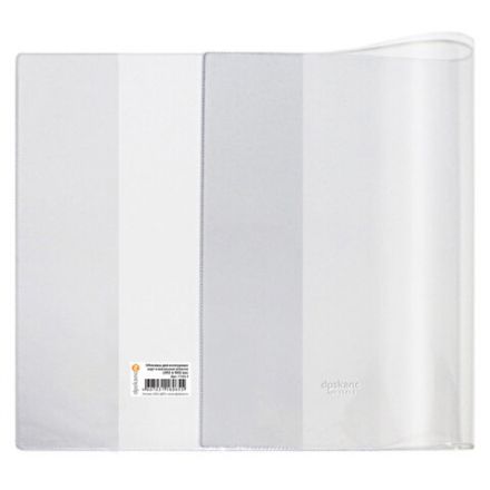 Обложка ПВХ со штрихкодом для учебников английского языка, контурных карт, атласов БОЛЬШОГО ФОРМАТА, ПЛОТНАЯ, 120 мкм, 292х442 мм,ДПС,1143.1