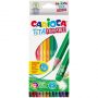 Карандаши цветные пластиковые стираемые Carioca "Tita Erasable", 12цв., заточен., картон, европодвес