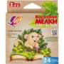 Мелки восковые ZOO Луч шестигранные 8x90, 24 цв., 12С 866-08