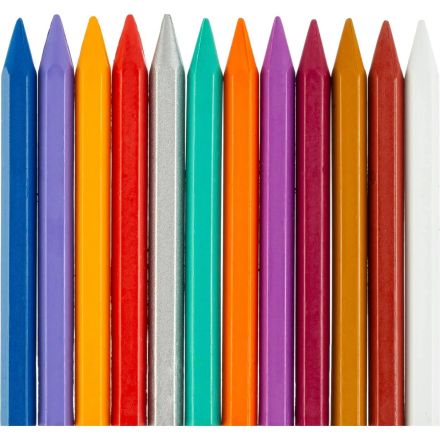 Мелки восковые ZOO Луч шестигранные 8x90, 24 цв., 12С 866-08