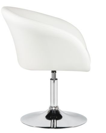 Кресло дизайнерское DOBRIN EDISON, белый Кресло дизайнерское DOBRIN EDISON, белый