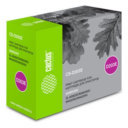 Картридж лазерный CACTUS (CS-D203E) для SAMSUNG ProXpress M3820/4020/3870/4070, ресурс 10000 стр. Картридж лазерный CACTUS (CS-D203E) для SAMSUNG ProXpress M3820/4020/3870/4070, ресурс 10000 стр.