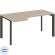 Стол ONIX-П левый П на металлокаркасе O.MP-SA-1L аттик дуб/антрацит