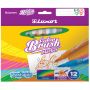 Фломастеры с кистевым пишущим узлом Luxor "Color Brush", 12цв., смываемые, картон, европодвес Фломастеры с кистевым пишущим узлом Luxor "Color Brush", 12цв., смываемые, картон, европодвес