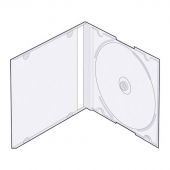Бокс для CD/DVD дисков VS CD-box Slim прозрачный (5 штук в упаковке)