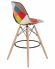 Стул барный DOBRIN DSW BAR, ножки светлый бук, цвет сиденья мозаика