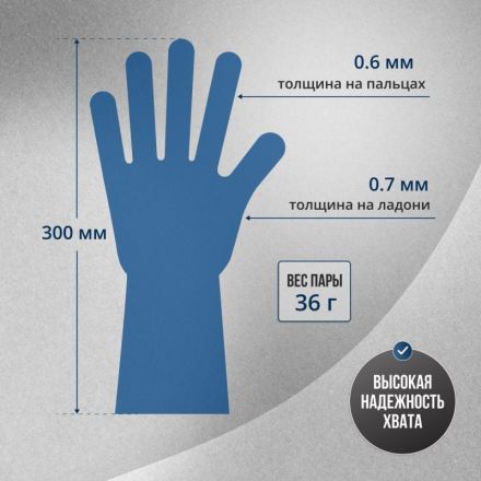 Мед.смотров. перчатки латекс., н/с, н/о, S&C High Risk DL215 (S) 25пар/уп