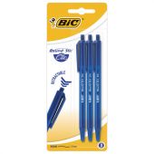 Ручки шариковые автоматические BIC "Round Stic Clic", НАБОР 3 шт., СИНИЕ, линия письма 0,32 мм, блистер, 926374 Ручки шариковые автоматические BIC "Round Stic Clic", НАБОР 3 шт., СИНИЕ, линия письма 0,32 мм, блистер, 926374