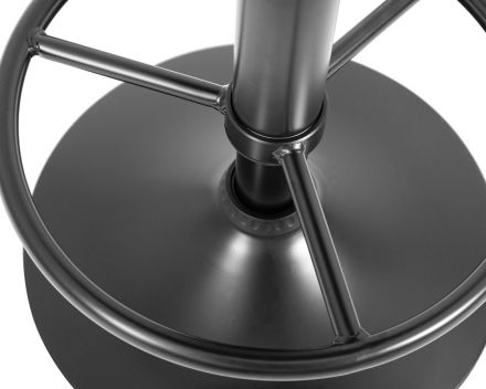 Табурет барный DOBRIN BRUNO BLACK, синий велюр (MJ9-117) Табурет барный DOBRIN BRUNO BLACK, синий велюр (MJ9-117)