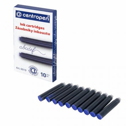 Картриджи чернильные СИНИЕ CENTROPEN, КОМПЛЕКТ 10 шт., 1 0019 1002 Картриджи чернильные СИНИЕ CENTROPEN, КОМПЛЕКТ 10 шт., 1 0019 1002