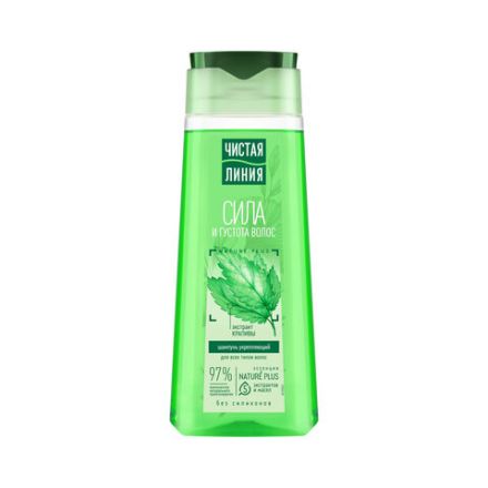 Шампунь для всех типов волос 250 мл, ЧИСТАЯ ЛИНИЯ "Экстракт крапивы", укрепляющий