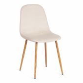 Стул BREEZE (mod. 4724) Велюр/металл , 44 х 53 х 87 см, Light beige (светло-бежевый) HLR1 / натуральный