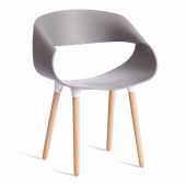 Стул QXX (mod. C1058-1) пластик/дерево, 60 х 53 х 81 см, Grey (серый) 92717 / натуральный Стул QXX (mod. C1058-1) пластик/дерево, 60 х 53 х 81 см, Grey (серый) 92717 / натуральный