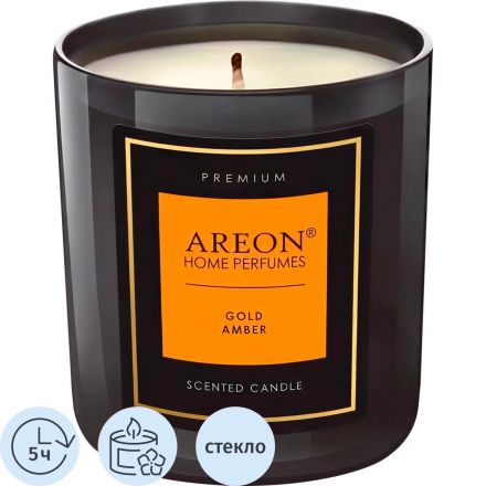 Свеча ароматическая AREON ПРЕМИУМ Голд Амбер 704-PC-05/PC05