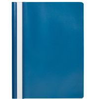 Скоросшиватель пластиковый Attache Economy A4 до 100 листов синий  (толщина обложки 0.11 мм, 10 штук в упаковке)