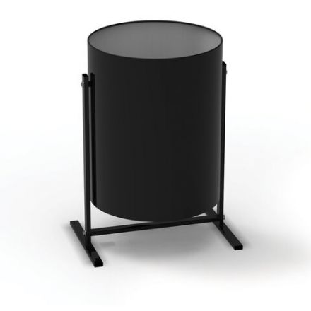 Урна металлическая уличная, 485х300х350 мм, 25 л, цвет черный, УРТ-25 Урна металлическая уличная, 485х300х350 мм, 25 л, цвет черный, УРТ-25