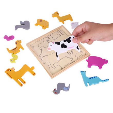 Пазл деревянный развивающий для детей "Домашние животные", 17х17 см, BRAUBERG KIDS, 665251 Пазл деревянный развивающий для детей "Домашние животные", 17х17 см, BRAUBERG KIDS, 665251