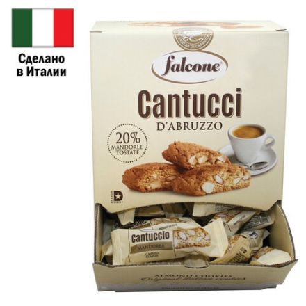 Печенье в индивидуальной упаковке FALCONE "Cantucci" с миндалем, 125 штук по 8 г, 1 кг, ИТАЛИЯ, MC-00014394 Печенье в индивидуальной упаковке FALCONE "Cantucci" с миндалем, 125 штук по 8 г, 1 кг, ИТАЛИЯ, MC-00014394
