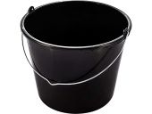 Ведро 16л. строительное, круглое, с ручкой металл цв. чёрный Ведро 16л. строительное, круглое, с ручкой металл цв. чёрный