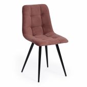 Стул Tetchair CHILLY (mod. 7095-1), ткань/металл, 45x53х88 см, высота до сиденья 50 см, коралловый barkhat 15 /черный Стул Tetchair CHILLY (mod. 7095-1), ткань/металл, 45x53х88 см, высота до сиденья 50 см, коралловый barkhat 15 /черный