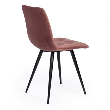 Стул Tetchair CHILLY (mod. 7095-1), ткань/металл, 45x53х88 см, высота до сиденья 50 см, коралловый barkhat 15 /черный Стул Tetchair CHILLY (mod. 7095-1), ткань/металл, 45x53х88 см, высота до сиденья 50 см, коралловый barkhat 15 /черный