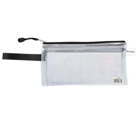 Папка-конверт на молнии МАЛОГО ФОРМАТА (255х130 мм), 2 отдел, ПВХ, прозрачная, 0,3 мм, BRAUBERG "Solid", 223891 Папка-конверт на молнии МАЛОГО ФОРМАТА (255х130 мм), 2 отдел, ПВХ, прозрачная, 0,3 мм, BRAUBERG "Solid", 223891