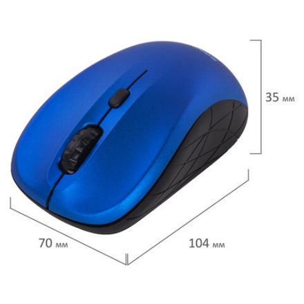 Мышь беспроводная SONNEN V-111, USB, 800/1200/1600 dpi, 4 кнопки, оптическая, синяя, 513519 Мышь беспроводная SONNEN V-111, USB, 800/1200/1600 dpi, 4 кнопки, оптическая, синяя, 513519
