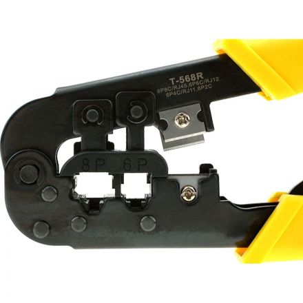 Инструмент Cablexpert T-568R, обжимной с фикс(8p8c,6p6c,6p4c,6p2c)(T-568R) Инструмент Cablexpert T-568R, обжимной с фикс(8p8c,6p6c,6p4c,6p2c)(T-568R)