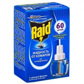 Средство от насекомых Raid жид-ть от комаров для фумиг на 60ноч Без запаха