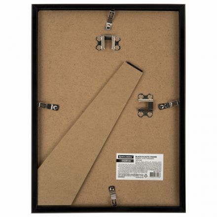 Рамка 21х30 см небьющаяся, багет 14 мм, пластик, BRAUBERG "Original", черная, 391229 Рамка 21х30 см небьющаяся, багет 14 мм, пластик, BRAUBERG "Original", черная, 391229