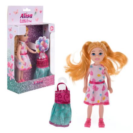 КУКЛА "Alisa Little Love", НАБОР, 2 платья, 14,4 см, АССОРТИ, 3 вида, 1TOY