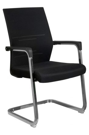 Кресло Like RCH D818 Чёрная сетка на полозьях