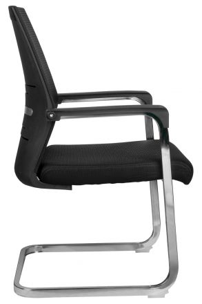 Кресло Like RCH D818 Чёрная сетка на полозьях Кресло Like RCH D818 Чёрная сетка на полозьях