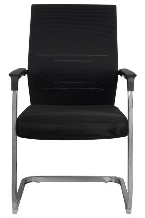 Кресло Like RCH D818 Чёрная сетка на полозьях Кресло Like RCH D818 Чёрная сетка на полозьях