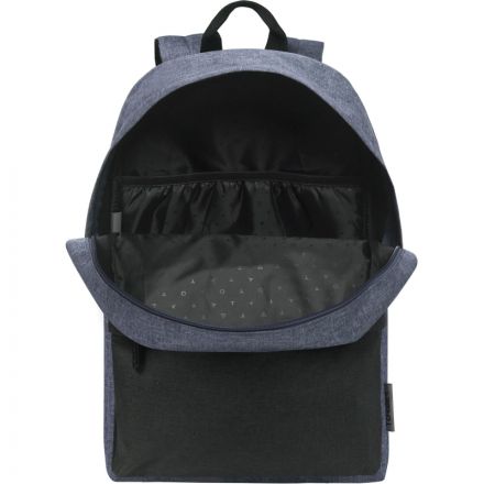 Рюкзак TORBER GRAFFI,сер.с карман,чер.,полиэст.,42х29x19см,T8965-GRE-BLK