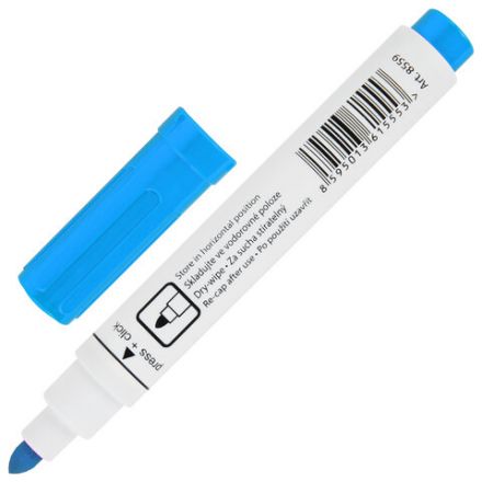 Маркер стираемый для белой доски ГОЛУБОЙ CENTROPEN "Dry-Wipe", круглый наконечник, 2,5 мм, 8559, 5 8559 0167 Маркер стираемый для белой доски ГОЛУБОЙ CENTROPEN "Dry-Wipe", круглый наконечник, 2,5 мм, 8559, 5 8559 0167