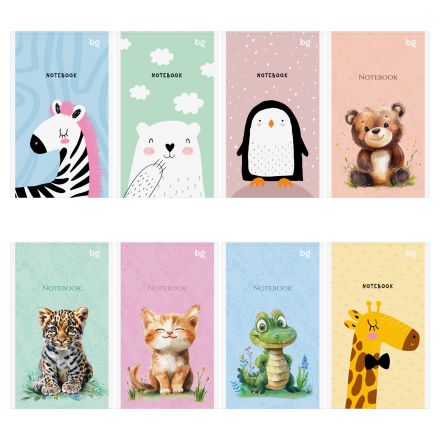 Блокнот А6 32л., на скрепке BG "Весёлые друзья" Блокнот А6 32л., на скрепке BG "Весёлые друзья"