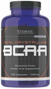 Аминокислоты Ultimate Nutrition 100% CRISTALLINE BCAA 120 капсул