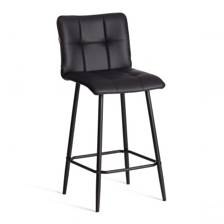 Полубарный стул  Bari/Бари экокожа , черный, 42х55х99 см
