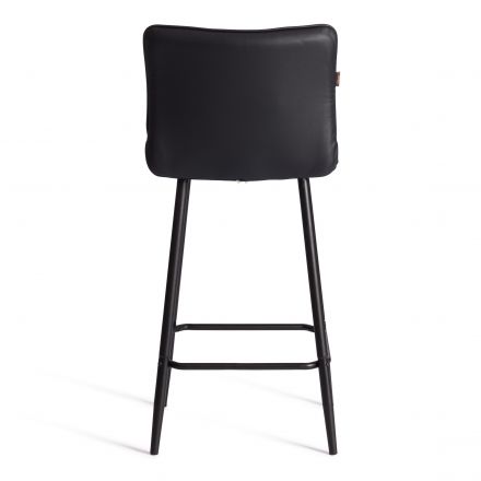 Полубарный стул  Bari/Бари экокожа , черный, 42х55х99 см