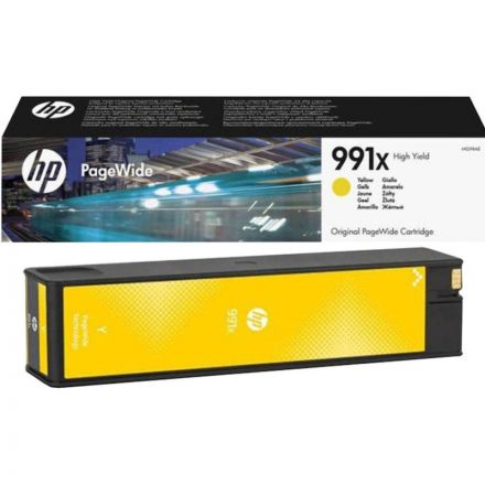 Картридж струйный HP 991X M0J98AE жел. пов.емк. для PW Pro 750/772/777