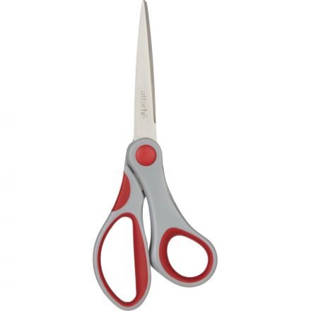 Ножницы Attache 180 мм с пластиковыми прорезиненными анатомическими ручками Ножницы Attache 180 мм с пластиковыми прорезиненными анатомическими ручками