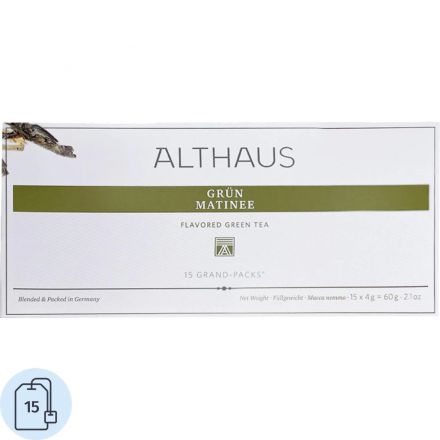Чай пакетированный Althaus Grun Matinee Grand Pack зеленый, 15x4г