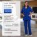 Костюм для горничных и уборщиц женский у12-КБР василек (р.56-58)р.158-164