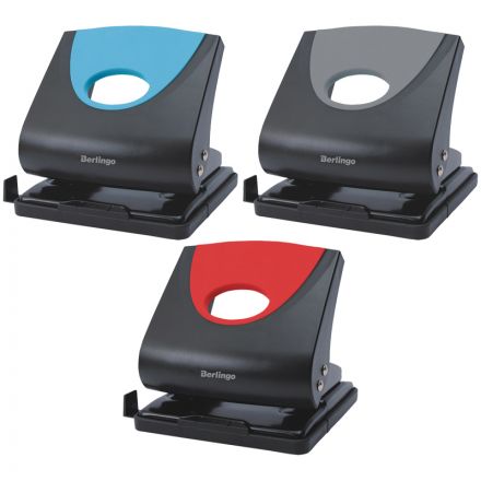Дырокол Berlingo "Office Soft" 30л., пластиковый, ассорти, с линейкой Дырокол Berlingo "Office Soft" 30л., пластиковый, ассорти, с линейкой