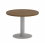 Home Office Стол журнальный круглый VR.SP-5-60.1G Орех/Серый металл 600*600*450 Home Office Стол журнальный круглый VR.SP-5-60.1G Орех/Серый металл 600*600*450