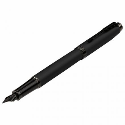 Ручка перьевая PARKER "IM Achromatic Black BT", черный матовый, нержавеющая сталь, синяя, 2127741 Ручка перьевая PARKER "IM Achromatic Black BT", черный матовый, нержавеющая сталь, синяя, 2127741