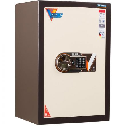 Сейф взломостойкий Valberg ASK Карат-67 TEL коричневый/бежевый с трейзером (электронный замок)